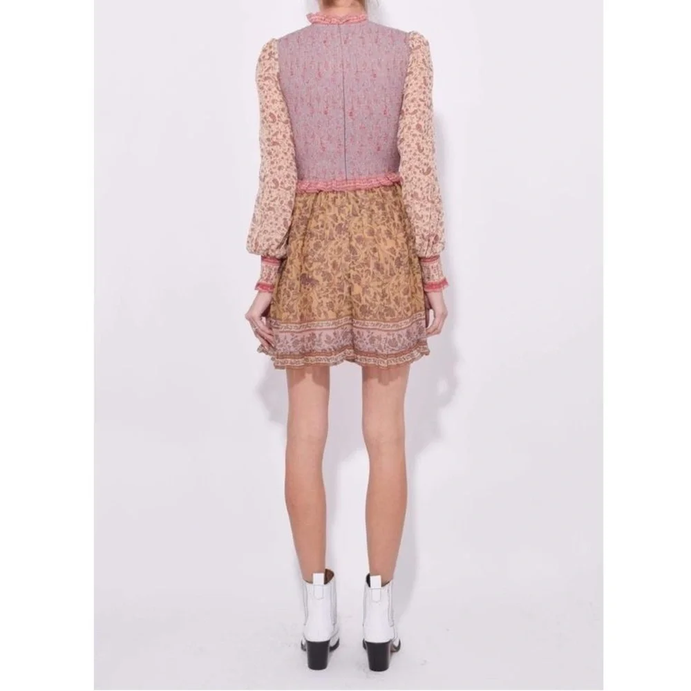 Zimmermann Silk-Blend Floral Long-Sleeve Juniper Playsuit Romper - Picture 7 of 9